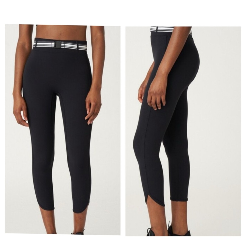 Solid & Striped Sport Ace High Waisted Belt Capri Leggings